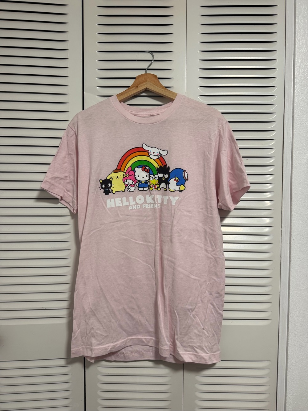 Hello Kitty Pink Tee with Rainbow & Characters - Picture 2 of 4